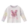 [7A Antibacteriano] Camiseta de Manga Larga para Niña Moda de Otoño Bebé Falso Dos Piezas Camiseta Básica para Niños Pequeños Otoño 8 Ropa Infantil