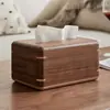 Caja de Pañuelos de Nogal Negro Sala de Estar Comedor Mesa Mesa de Centro Caja de Papel Caja de Pañuelos de Madera Maciza Caja de Papel Caja de Servilletas