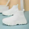 Zapatos Deportivos Jinjiang Lengdian 2025 Modelos Primavera y Otoño para Hombres, Mujeres y Niños, Zapatos Tejidos con Suelas Suaves, Zapatos Tipo Calcetín Casuales para Verano