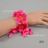 Corona de danza pulsera de flor de durazno corona artificial flor de durazno abierta pulsera de danza para niños de jardín de infantes al por mayor