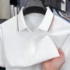 Camiseta Casual de Manga Corta de Alta Gama para Hombres de Mediana Edad, Polo Simple y Moderno, Nuevo Top de Verano de Media Manga Estilo Papá