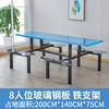 Mesa de comida rápida de acero inoxidable 304, cantina para estudiantes escolares, cantina para personal de fábrica, sitio combinado de mesa y silla de comida rápida