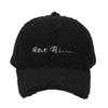 Gorro de béisbol cálido de forro polar bereber para otoño e invierno, estilo coreano versátil que hace que la cara parezca pequeña, gorro grueso de subred roja de moda con letras y visera