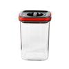 Tarro de almacenamiento sellado de cocina interruptor giratorio plástico transparente tarro de almacenamiento de alimentos bocadillos dulces al por mayor