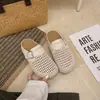 Medias Zapatillas Cerradas Tejidas Huecas para Mujer, Nuevo 2026 Primavera/Verano Uso Exterior, Zapatos Slip-On que Aumentan la Altura Estilo Birkenstock