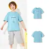 Camiseta de Manga Curta Balabala para Meninos, Novo Estilo 2025 Roupas Infantis, Blusa de Verão para Crianças Maiores, Versátil e Confortável