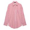 Camisa Holgada de Rayas Nueva Colección Primavera 2025 Estilo Europeo y Americano Transfronterizo Versátil Simple de Manga Larga para Mujer 3217253