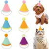 Sombrero de Cumpleaños para Mascotas Transfronterizo Gato Perro Punto de Bola Sombrero Puntiagudo Mini Decoración de Fiesta Tocado Disfraz Atuendo Sombrero