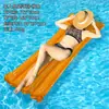 Boia Inflável Espessa com Travesseiro, Cama Lounge Aquática para Adultos, Exclusivo Transfronteiriço para Piscina e Praia Tapete Flutuante