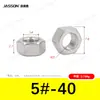 Tuercas hexagonales externas de acero inoxidable 304 M1.6~M30 en stock Tuercas hexagonales estándar alemán Din934 Venta al por mayor de fábrica