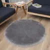 Tapete de Yoga Alfombra de Lana Imitación Felpa Sala de Estar Mesa de Centro Tapete Redondo para Piso Alfombra de Noche para Dormitorio Silla de Computadora Cesta Colgante