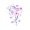 Pegatinas de Tatuaje Temporales de Corazón Coloridas con Degradado de Verano, Nubes de Planetas, Cocoteros, Frescas y Dulces de Playa, Pegatinas Impermeables Geniales