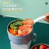 Tigela grande de aço inoxidável 304 para macarrão instantâneo, portátil com tampa, tigela de arroz para dormitório estudantil, trabalhadores de escritório com utensílios, lancheira