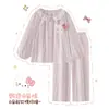 Pijama para niñas, algodón nube, manga larga, para primavera y otoño, para niños mayores, ropa de casa con aire acondicionado para niños, nuevo conjunto 2026