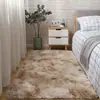 Tapete tie-dye transfronteiriço de seda e lã dropshipping atacado sala de estar quarto influenciador tapete de cabeceira capacho resistente à sujeira fácil de cuidar almofada para os pés