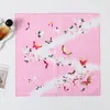 Lenço de Mão Feminino Estampado Estilo Japonês, Lenços Absorventes para Olhos e Boca, Lenço Vintage Antigo, Toalha de Mão Macia Absorvente Portátil