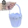 Estilo Occidental Nuevo Cesta Pequeña de Flores Cesta de Flores para Niña de Flores de Boda Portátil Cesta de Flores de Plástico Vestimenta de Boda Cesta Infantil de Boda Fabricante