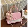 Bolso de Mujer Estilo Fresco de Color Contrastante 2026 Primavera/Verano Nuevo Elegante Moda Bolso Cuadrado Pequeño Bolso de Hombro Cruzado de Alto Valor