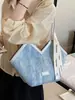 2026 Bolso Tote Grande de Gran Capacidad para el Día a Día con Costuras de Color Contrastante, Bolso Casual para Debajo del Brazo, Bolso de Hombro Elegante y a la Moda