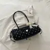 Bolsa de Ombro Feminina com Laço de Nicho 2026 Nova Moda Outono Inverno Versátil Bolsa de Ombro de Bolinhas Bolsa para o Trabalho
