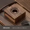 Calentador de té para velas de madera de nogal, Estufa de asado naranja de llama abierta, Dispositivo de calentamiento de té