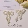 Estilo Coreano Ins Tendência Moda Pérola Artificial Laço Flor DIY Versátil Clipe Lateral Buraco Sapatos Fivela de Sapato Acessórios