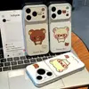 Funda de teléfono Rilakkuma de lunares adecuada para Apple 17 Pro Max, lindo diseño de dibujos animados, compatible con Huawei, Xiaomi, 17 y Vivo, con ventana de visualización grande