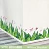 Nuevas pegatinas decorativas para zócalo, removibles para pared, sala de estar, dormitorio, esquina, pegatinas decorativas, calcomanías de pared para jardín de niños