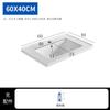 Lavatório Taichung Lavatório único de bancada integrado com gabinete de cerâmica para piscina Lavatório semi-embutido para uso doméstico Lavatório Lavatório