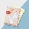 Cubiertas Desechables para Asiento de Inodoro Transfronterizas, Solubles en Agua, Etiqueta en Inglés, Paquete de 10 Piezas, Papel de Baño para Viaje, Papel para Asiento de Inodoro, Almohadillas para Asiento de Inodoro