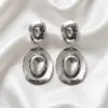 Pendientes de aleación con colgante de sombrero estilo vaquero, Pendientes de metal con imitación de turquesa estilo pop, Joyería transfronteriza europea y americana, Personalizados