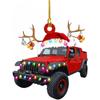 Camión de decoración de árbol de Navidad barco de vapor excavadora camión de bomberos jeep colgante regalo de fiesta de Navidad