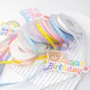 Fita Floral Totalmente Fosca de 1cm Fita de Embalagem Fita para Confeitaria Bolo DIY Fita Laço Decoração Fita para Presente