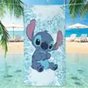 Toalla de Baño de Microfibra Linda de Stitch, Toalla de Playa Absorbente de Agua de Secado Rápido para Exteriores, Toalla Deportiva para B&B, Suministro Directo del Fabricante
