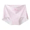 Calzoncillos tipo bóxer finos de seda de hielo para verano, estilo piel de leche, para niñas jóvenes y estudiantes, ropa interior de niña sin costuras estilo helado
