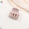 Qi Yue Tamaño Pequeño Clip de Garra de Cuatro Dientes de Silicona Suave Elegante Pinza para el Cabello Pinza para Cola de Caballo Parte Posterior de la Cabeza Recogido Pinza de Tiburón Accesorios para el Cabello Venta al por Mayor