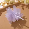 Laço de Fita de Renda Flor de Chiffon Estilo Floresta Presilha de Cabelo para DIY Elástico de Cabelo Acessório de Cabelo Corsage Acessórios Florais Femininos