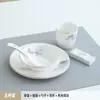 Juego de Tres Piezas de Vajilla Cerámica para Hotel Restaurante Chino Club Hotel Plato Tazón Plato para Huesos Juego de Cuatro Piezas Hecho a Medida