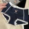 Marca Urso Britânico Feminino Algodão Puro 10A Antibacteriano Gancho Estendido Dois em Um Shorts de Segurança Boxer Feminino