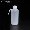 Frasco de lavagem de plástico com tubo lateral 500ml bico pontiagudo frasco borrifador bico curvo frasco borrifador