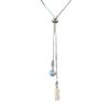 Collar de Perlas Cuadradas con Tirón de Marca para Mujer Verano 2024 Nuevo Explosivo Nicho de Lujo Ligero Elegante Cadena para Clavícula Cadena de Collar de Alta Gama