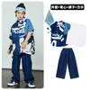 Ropa de moda hip hop para niños traje de camisa hip hop niños y niñas ropa de actuación hiphop marca de moda infantil 61 ropa de actuación