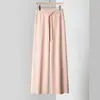 Pantalones Largos de Punto Anchos para Mujer, de Cintura Alta, Caídos, Largos hasta el Suelo, Holgados, Casual, Pierna Recta, Novedad Otoño e Invierno 2026, Transfronterizo