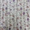 Tela para vestido con bordado de computadora, bordado de toalla de barra vertical, estampado de puntos pequeños, flor cortada jacquard de gasa perlada, vintage