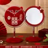 Un Par de Espejos Rojos de Boda, Artículos de Dote para la Novia, Espejos de Vestir Nupciales, Regalos de Boda y Artículos para Ocasiones Felices