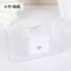 Caja de embalaje desechable de plástico transparente para mousse de leche de soja, fruta, pastelería occidental multicapa, caja de embalaje de subred roja para postre