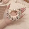 Nova Coleção Coreana de Scrunchies Plissados de Renda com um Toque de Luxo, Acessório de Prendedor de Cabelo Simples e Moderno com um Toque de Elegância