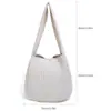 Bolsa Transversal da Moda Outono e Inverno da Amazon para Vendas Internacionais Bolsa Tricotada Portátil Bolsa Tote de Grande Capacidade Bolsa de Ombro Tecida Personalização