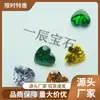 Fabricante de Wuzhou 3*3-12*12 cor gema artificial em forma de coração pedra nua zircônia acessórios DIY