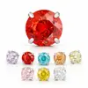Pendientes de Titanio Aleación F136 Nido de Pájaro Picadura de Araña Circonita 5A Tachuelas para Oreja Hueso del Oído Joyería para Piercings de Aleación de Titanio Venta Directa de Fábrica